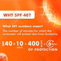 Nature's Essence Professional Hydra Boost Gel Sunscreen SPF 40 PA+++ Infused with Vitamin C & 4D Hyaluronic Acid for Oily & Acne Prone Skin, hydrating UV A, UV B & Blue Light Protection 80gm.