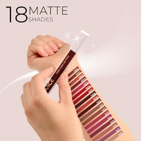 Juice Epic Pink - M08 Kiss Sensation Lipstick & Juicy Plum - M05 Color Luxe Liquid Lipstick with Goodness of Bio Retinol, & SPF 15 UV Protection