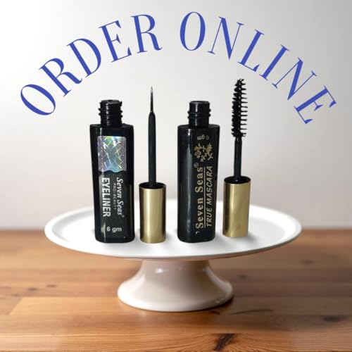 Seven Seas True Mascara and Eyeliner Set, 6g, Black, Long-Lasting Formula