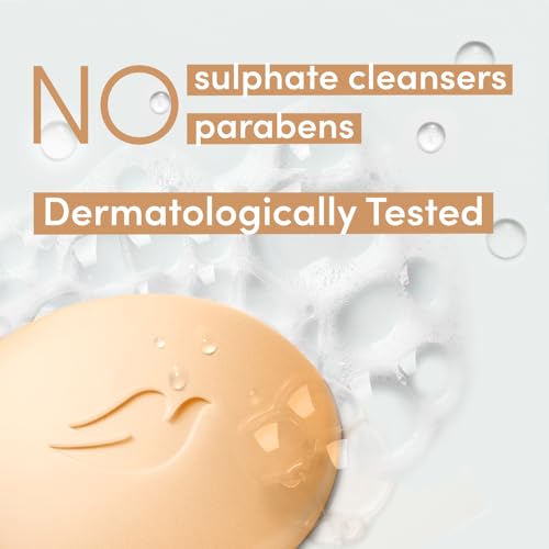 Dove Sandalwood Beauty Bar for Naturally Glowing Skin with 100% Natural Origin Sandalwood and Real Saffron Extracts 125g (Pack of 3)