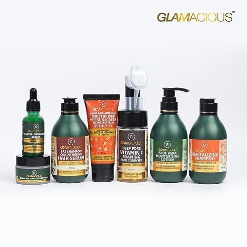 Glamacious Revitalising Shampoo (170ml) | With Bhringraj Extract | Enriched with Brahmi, Neem & Rosemary | Hair Growth & Hair Fall Control | Hair Strengthening & Nourishing | For all hair Types