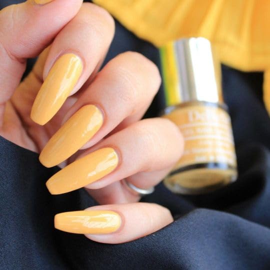 Debelle Gel Nail Polish Yellow Topaz (Mustard Yellow Nail Paint)|Non Uv - Glossy Finish |Chip Resistant | Seaweed Enriched Formula| Long Lasting|Cruelty And Toxic Free| 8Ml