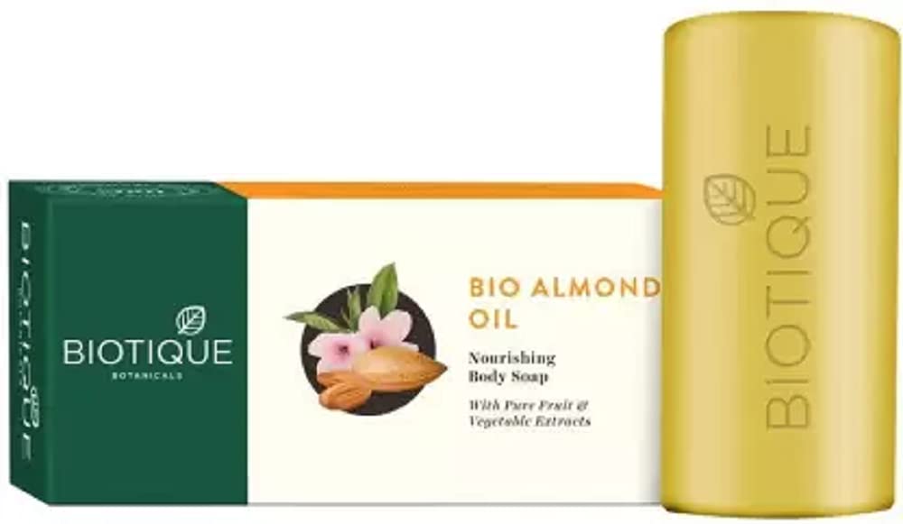 Biotique Bio Almond Oil Nourishing Body Soap, 150g - Pack of 6