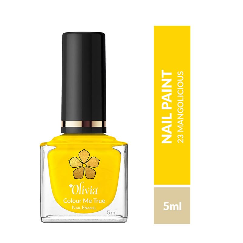 Olivia Nail Paint for Glossy Finish - 5ml (23 Mangolicious)