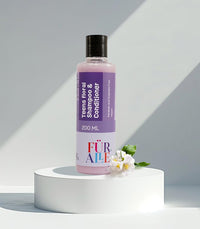 FurAlle Teens Floral Shampoo & Conditioner For Kids | Infused with Jasmine Flower, Onion Extract, Lotus Water & Lavender Oil | Gentle, Nourishing Hair Care for Boys & Girls | 2-in-1 Hair Care | 200ml