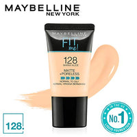Maybelline New York Fit Me Matte Light Coverage+Poreless Liquid Foundation For Oily Skin Tube, 128 Warm Nude, 18Ml And Hypercurl Mascara Washable, Black, 9.2Ml, Pack Of 1