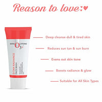 O3+ Volcano Scrub (50G) & O3+ D-Tan Radiance Face Wash With Vitamin C Glowing Skin and Deep Cleanses and Unifies Skin Tone 60gm Combo