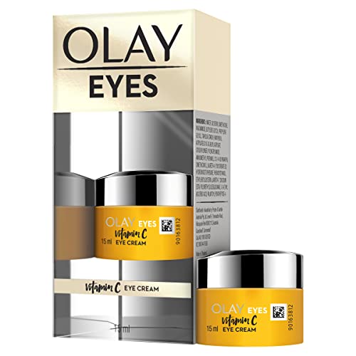 olay eye cream | Reduces Dark Circle, Wrinkles and Puffiness | With Peptides and Niacinamide | Normal, Oily, Dry & Combination Skin l Paraben & Sulphate free | 15ml (Vitamin c)