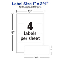 Avery Multi-Use Permanent Labels, 1