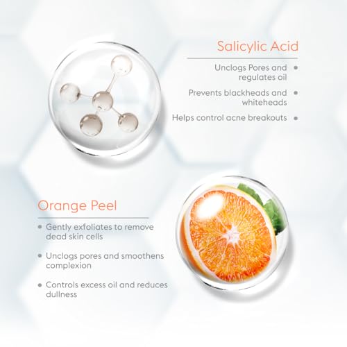 VLCC Salicylic Acid & Orange Peel Serum Facewash - 150 ml for Deep Pore Cleansing for AM | with Free Hyaluronic Acid & Aloe Vera Serum Facewash - 150 ml to Strengthen Skin Barrier for PM (B1G1)