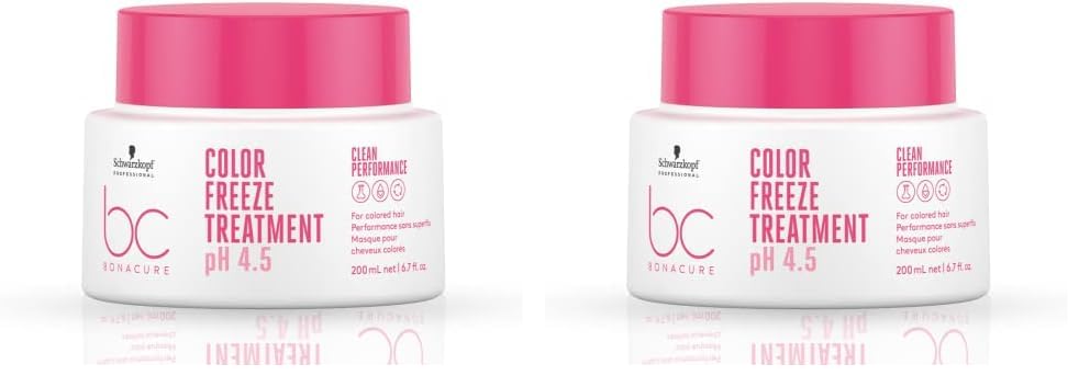 Schwarzkopf Professional Bonacure Color Freeze Fresh Treatment Ph 4.5 For Color Treated Hair; 200 Ml,1 Count (Pack of 2)