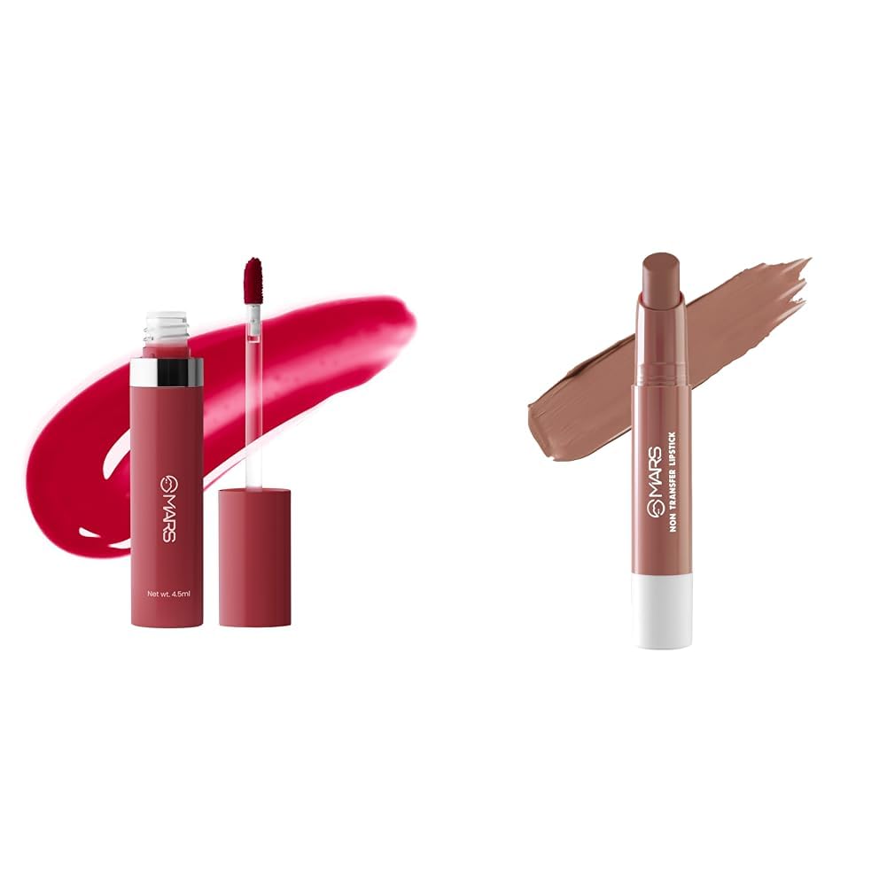 MARS Drip Lip Mist for Women (4.5 ml) (04-Strawberry Drip) Matte Super Stay Lipstick | Up to 12 Hours Long Lasting | Smudge Proof and Waterproof Lipstick for Women (2.6 gm) (11-QUEEN)