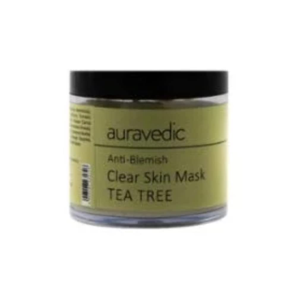 Auravedic Anti Blemish Face Mask For Glowing Skin Tea Tree Oil For Skin Acne Face Pack For Acne And Pimples Neem Oil Anti Acne Face Pack For Women Detan Face Pack For Men Paraben Free 100 Gm