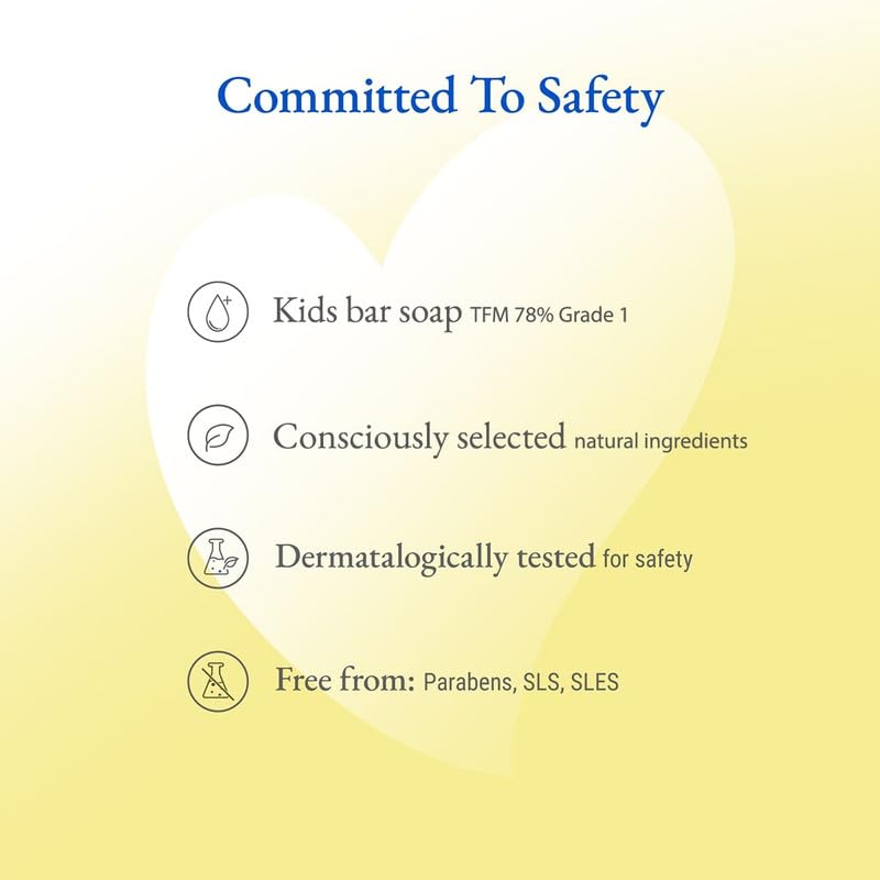 Softsens Kids Samba the Lion Soap| Grade 1 Soap| Infused Shea Butter & Milk Cream |Dermatologist Tested| Shape Soap (Pack of 3,75g each)