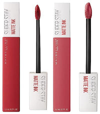 Maybelline New York Super Stay Matte Ink Liquid Lipstick, 20 Pioneer, 5ml and Maybelline New York Super Stay Matte Ink Liquid Lipstick, 225 Delicate, 5ml