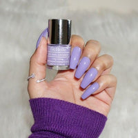 Debelle Gel Nail Polish Blueberry Crepe (Lavender Nail Paint)|Non Uv - Glossy Finish |Chip Resistant | Seaweed Enriched Formula| Long Lasting|Cruelty And Toxic Free| 8Ml