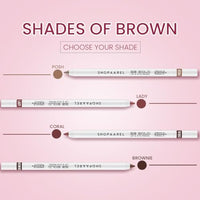 SHOPAAREL BE BOLD Lip & Eye Pencil, 2-in-1 Lip & Eye Liner, Creamy & Blendable, Lip Liner, Built-In Sharpener, Matte Finish, Eye Liner, Intense Pigment, Smudge-Proof, Long Lasting-0.4 Gm, Rish