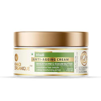 Khadi Organique Anti Ageing Cream Wheat Germ & Kokum Butter Reduce Wrinkles & Fine Lines | Suitable for Men & Women of all Skin Types - 50gm