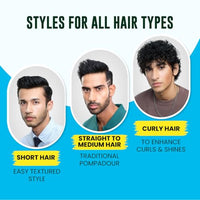 Set Wet Styling Hair Gel for Men - Casually Cool, 50gm | Medium Hold, High Shine | For Medium to Long Hair |No Alcohol, No Sulphate