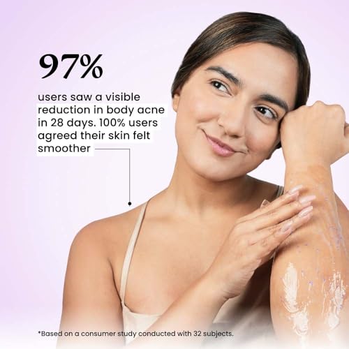 FoxTale 2% Salicylic Acid Exfoliating Body Wash With Zinc Pca|Reduces Body Acne, Strawberry Skin & Ingrown Hair|Smoothens Uneven Texture In 28 Days|Body Wash Men & Women|Exfoliating Shower Gel|250 Ml