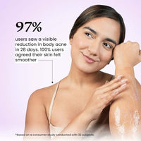 FoxTale 2% Salicylic Acid Exfoliating Body Wash With Zinc Pca|Reduces Body Acne, Strawberry Skin & Ingrown Hair|Smoothens Uneven Texture In 28 Days|Body Wash Men & Women|Exfoliating Shower Gel|250 Ml