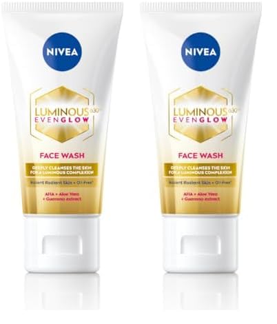 NIVEA Luminous Even Glow Face Wash 50ml (Pack of 2)