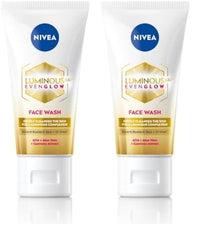 NIVEA Luminous Even Glow Face Wash 50ml (Pack of 2)
