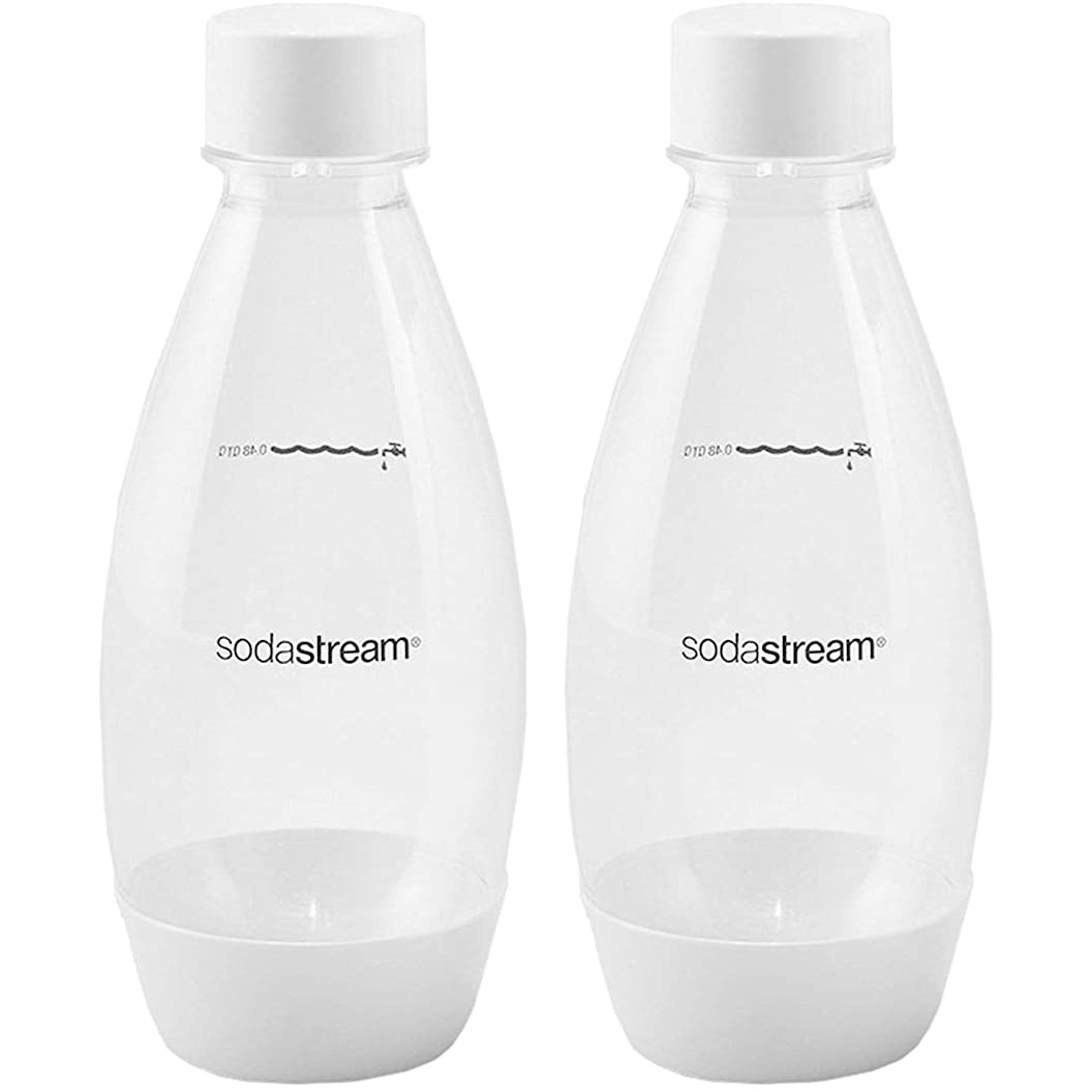 sodastream 0.5L Twin Pack Dishwasher Safe Slim Bottle (Black) Dishwasher Safe Black 0.5L Pack of 2