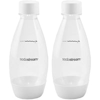 sodastream 0.5L Twin Pack Dishwasher Safe Slim Bottle (Black) Dishwasher Safe Black 0.5L Pack of 2
