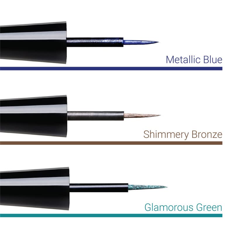 Iba Eye Talk Liquid Eyeliner - 03 Glamorous Green | 18 Hr Waterproof, No Fade & Smudge proof Eye Makeup | Quick Drying | Matte Finish | Halal Certified & Vegan Makeup
