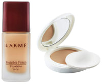 Lakmé © Invisible Finish Spf 8 Radiant Liquid Light Coverage Foundation For Normal Skin, Shade 01, 25Ml And Lakmé © Perfect Radiance Compact, Golden Medium 03, 8G, 1 Count