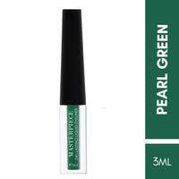 Million Colors Masterpiece Liquid Eyeliner | Metallic Waterproof Color Eyeliner | Quick Dry Smudge Proof | Long Lasting Eye Makeup | Pearl Green | 3 ml