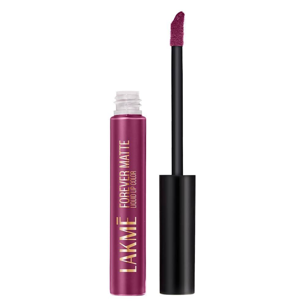 Lakmé Forever Matte Liquid Lip Colour, Purple Pout, 5.6 Ml