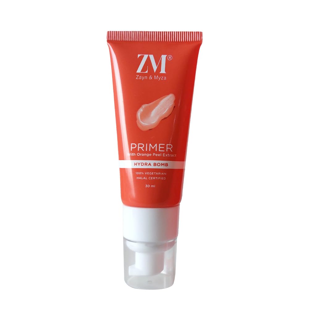 ZM Zayn & Myza Hydra Bomb Primer with Orange Peel Extract For smooth & long lasting make up, All Skin Types, 30 ml