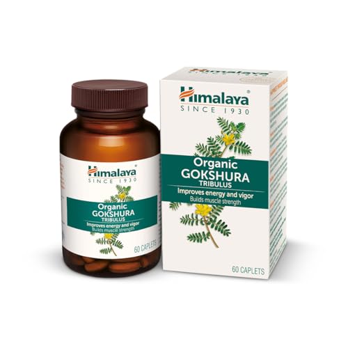 Himalaya Organic Gokshura (Tribulus Terrestris) I 60 Caplets I Men S Wellness I Improves Energy And Vigour I Builds Muscle Strength I 688 Mg Gokshura Per Caplet I Certified Organic..