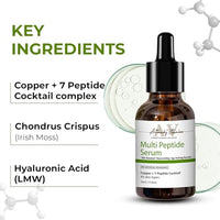 ACTIHERBZ vitamins Multi Peptide Serum for Face | Boost collagen for Anti-Aging, Wrinkles & Fine lines | Peptide Complex with Hyaluronic Acid | Glowing, Youthful Skin – 10ml