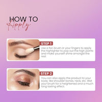 Seven Seas Moon Face Shimmery Highlighter & Eyeshadow Palette | Highly blend-able | Highlighter Palette For Women (Multicolor 02, 12g)