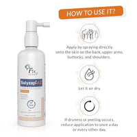 FIXDERMA Salyzap-Az 2% Salicylic Acid + 2% Azelaic Acid Body Acne Treatment Unscented Spray For Acne On Body Parts Like Back, Upper Arms | Paraben Free | Unclog Pores - 100Ml