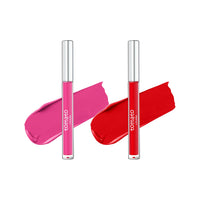 FLiCKA Tomato Liquid Matte Lipstick Transfer Proof, Smudge Proof, Non-Sticky, Creamy Lightweight Shade 8 & Shade 9 Combo