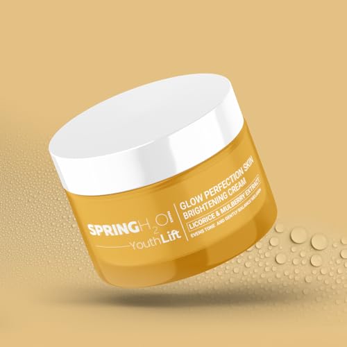 Spring H2O Glow Perfection Skin Brightening Cream | Hydrating & Even Tone Face Moisturizer | Reduces Dark Spots & Dullness | For All Skin Types – 50ml