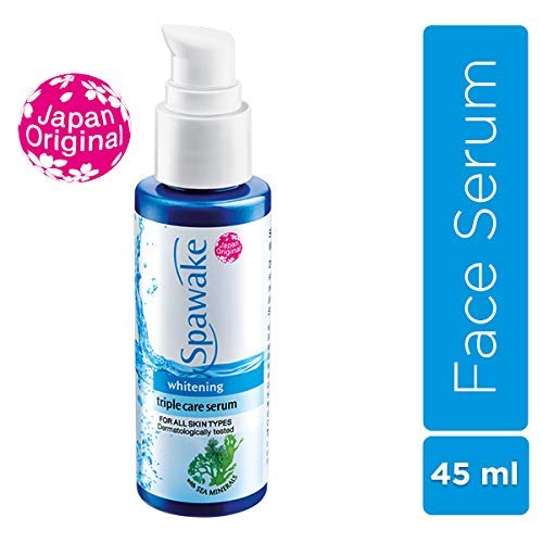 Spawake Face Serum Whitening Triple Care with Vitamin C for Smooth and Bright Skin 45ml + Moisture Fresh BB Cream #01 15ml, Combo Pack