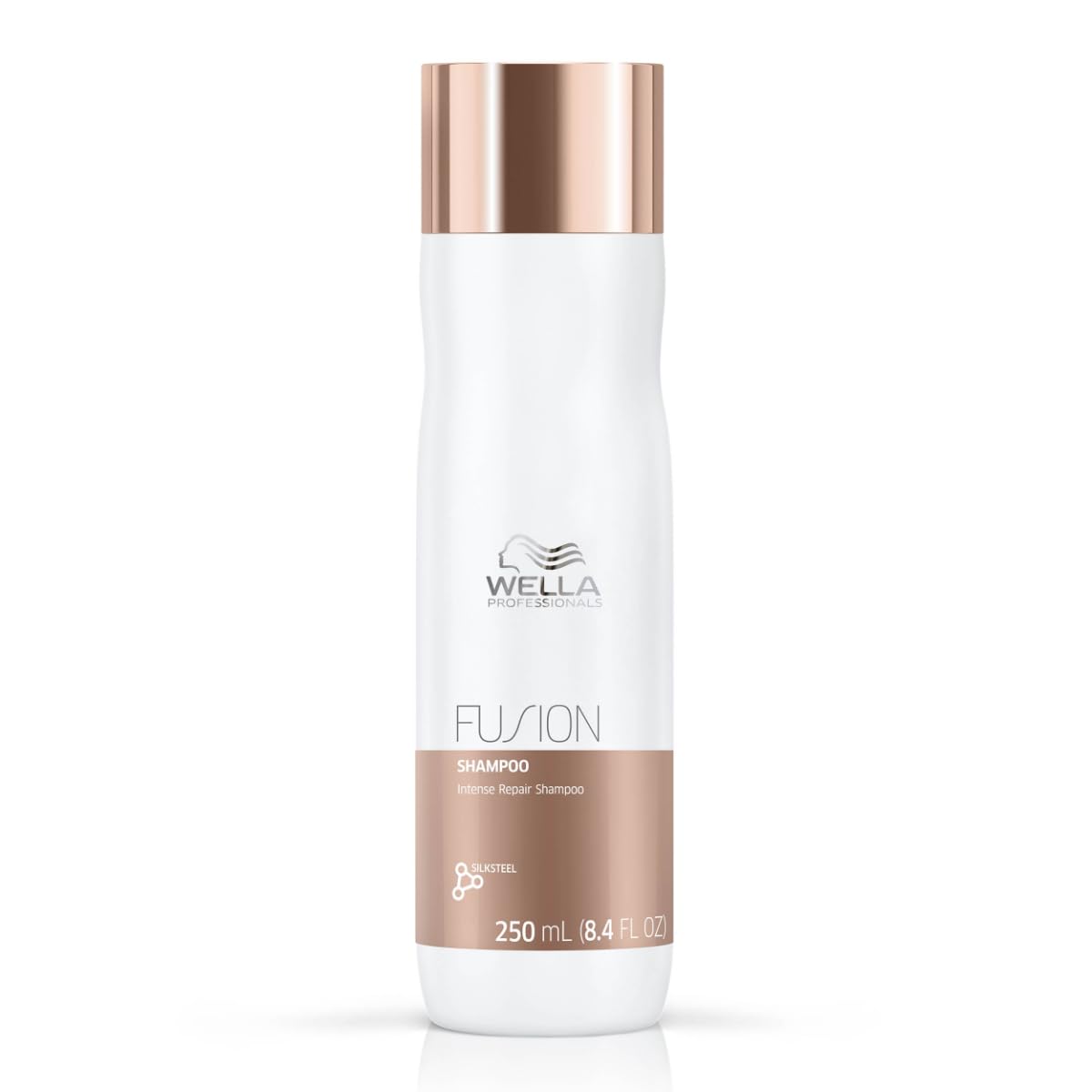 Wella Professionals Fusion Intense Repair Shampoo | For Damaged, Frizzy Hair | 250 ml | With Silk Amino Acids & Micronized Lipids | Vegan, Cruelty-free