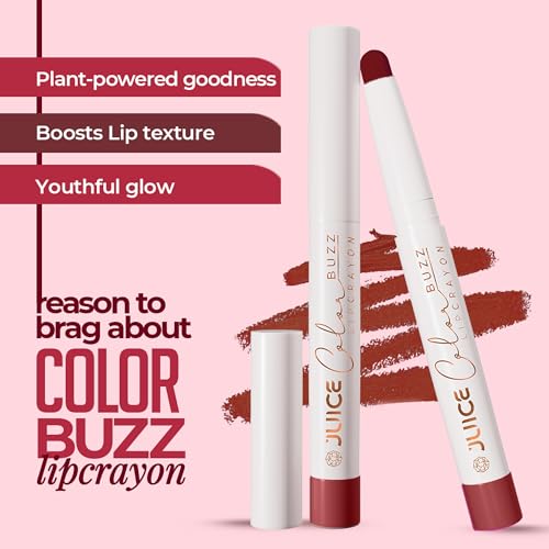 Juice Color Buzz Lip Crayon With Bio Retinol, SPF15 & Natural Moisturizing Factors (Ardent Brown - M01)