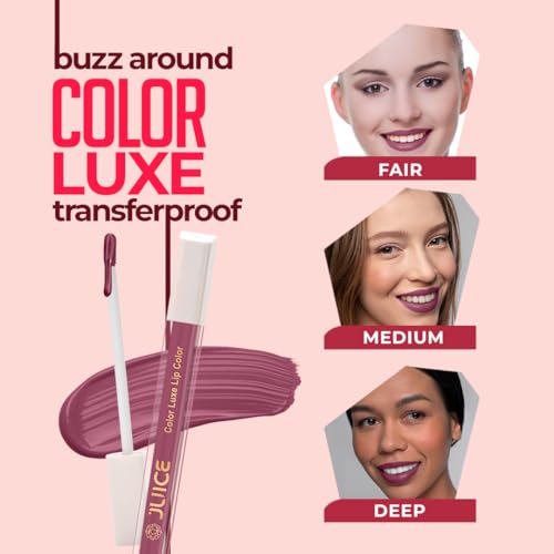 Juice Captured - M11 Kiss Sensation Lipstick & Lovely Lilac - M17 Color Luxe Liquid Lipstick with Goodness of Bio Retinol, & SPF 15 UV Protection