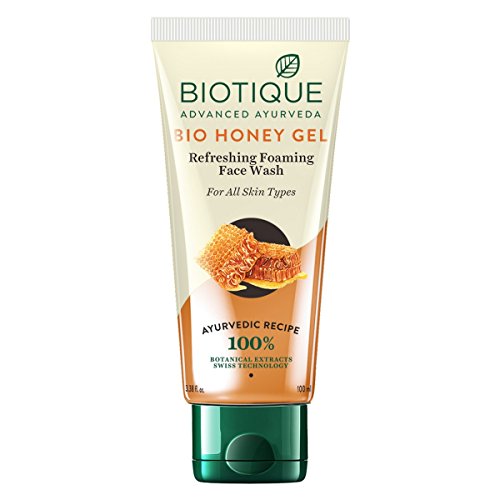 Biotique Bio Kelp Protein Shampoo for Falling Hair Intensive Hair Regrowth Treatment, 340ml & Biotique Bio Honey Gel Face Wash for All Skin Types, 100ml