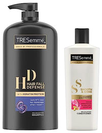 TRESemme Hair Fall Defence Shampoo, 1L & TRESemme Smooth and Shine Conditioner, 190ml