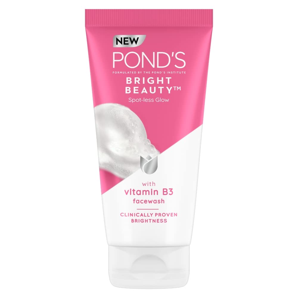 POND's Super Light Gel Oil Free Face Moisturizer 100g & Pond's  Natural Glow Face Powder, Pink Glow - 30G & Ponds Bright Beauty Spotless Glow Facewash with Vitamin B3 150g