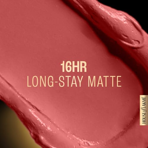 Lakme Forever Matte Liquid Lip Colour, Coral Sense, 5.6 ml
