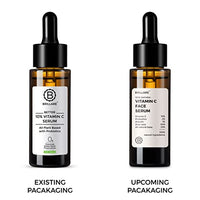 Brillare 10% Vitamin C Serum, Bright & Glowing Skin with Probiotics & Aloe Vera, Reduces Dull Skin Tone & Dark Spots, 100% Natural Face Serum, 30ml