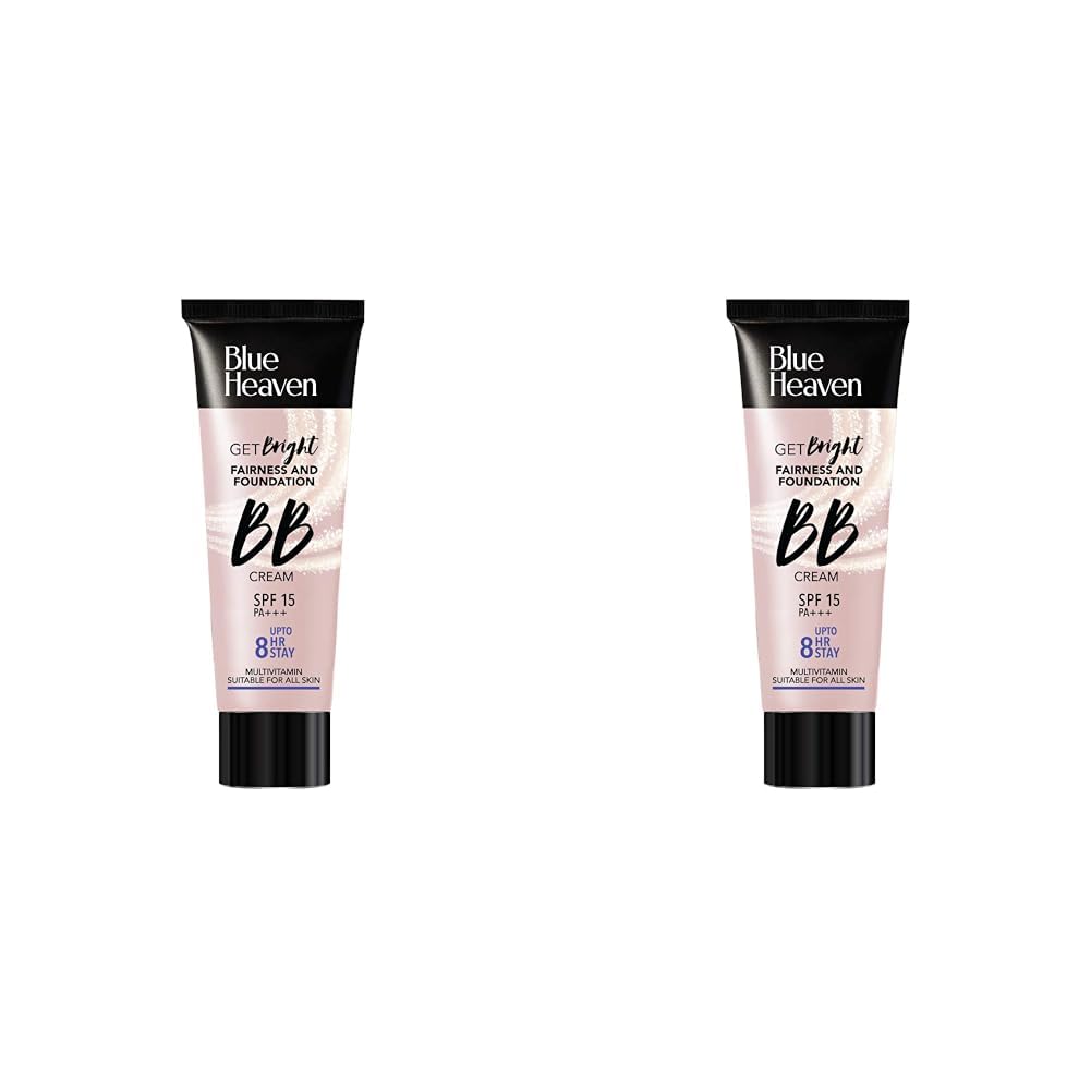 Blue Heaven Bb Full Coverage Matte Cream For All Skin Types- Blush, 201, 30 Gm, Pack Of 2
